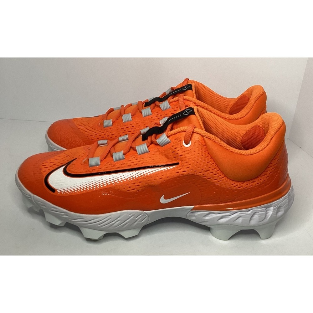 Nike Alpha Huarache Elite Baseball Cleats Orange Men's Size 12 FN72222-800